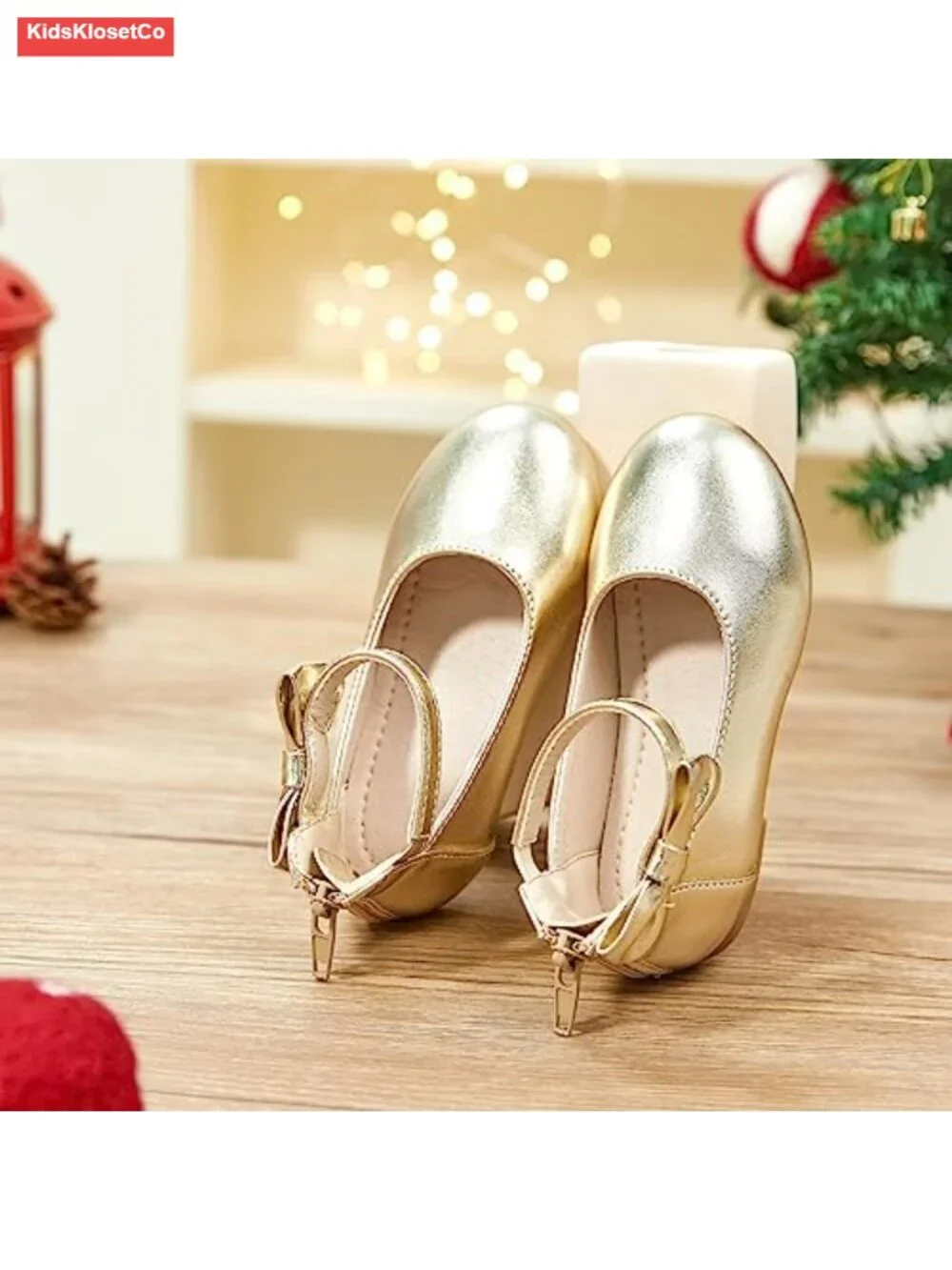 Leather Ballet Flats with Zipper Princess Dress Shoes